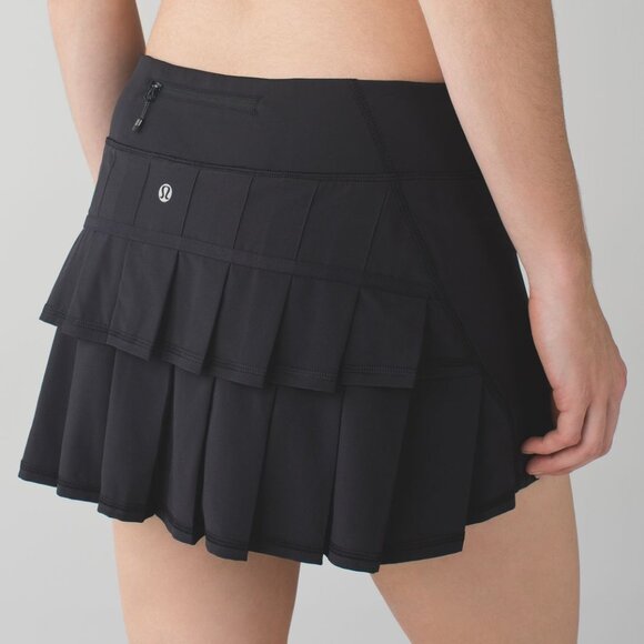 Lululemon Pace Setter Skirt Black Size 8 - Picture 1 of 7
